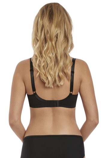 Freya Starlight Side Support Bra, Black, Back View