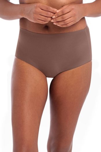Fantasie Smoothease Invisible Stretch Full Brief, Coffee Roast, Front View