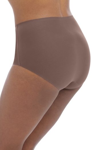 Fantasie Smoothease Invisible Stretch Full Brief, Coffee Roast, Side View