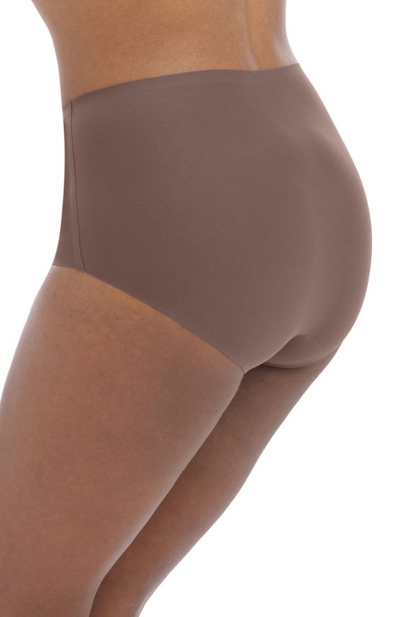 Fantasie Smoothease Invisible Stretch Full Brief, Coffee Roast, Side View