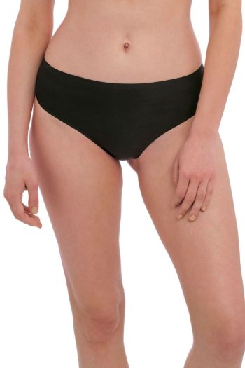 Fantasie Smoothease Invisible Stretch Thong, Black, Front View