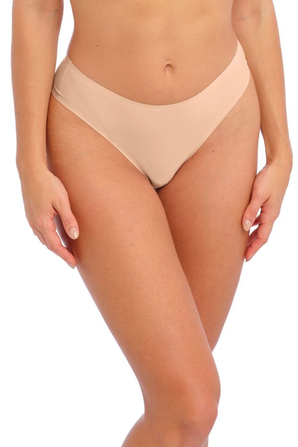 Fantasie Smoothease Invisible Stretch Thong, Natural Beige, Front View