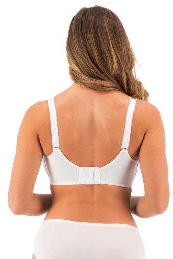 Fantasie Smoothease Moulded T-Shirt Bra, White, Back View