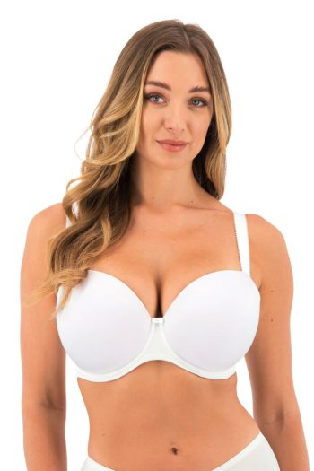 Fantasie Smoothease Moulded T-Shirt Bra, White, Front View