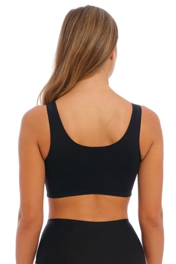 Fantasie Smoothease Wirefree Bralette, Black, Back View