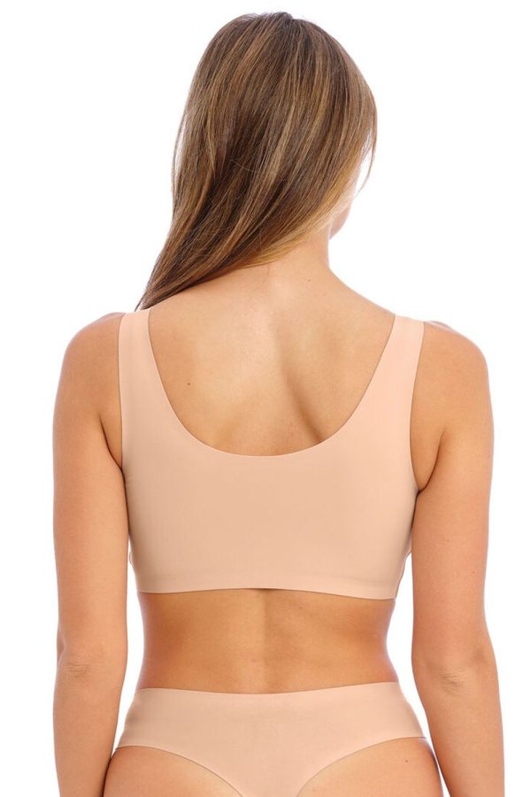Fantasie Smoothease Wirefree Bralette, Natural Beige, Back View