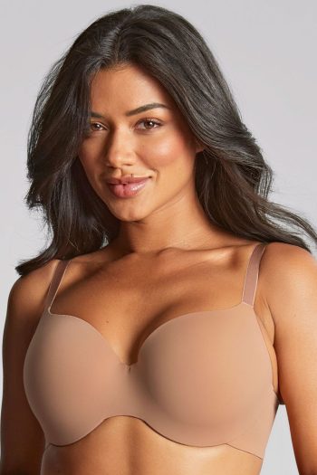Panache 365 Moulded T-Shirt Bra, Honey, Front Regular View