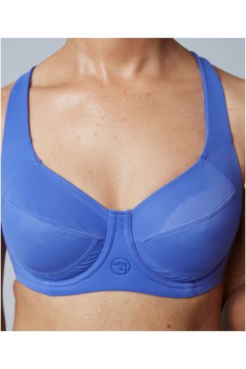 Sixty4 Compression Minimiser Bra, Cobalt, Front View