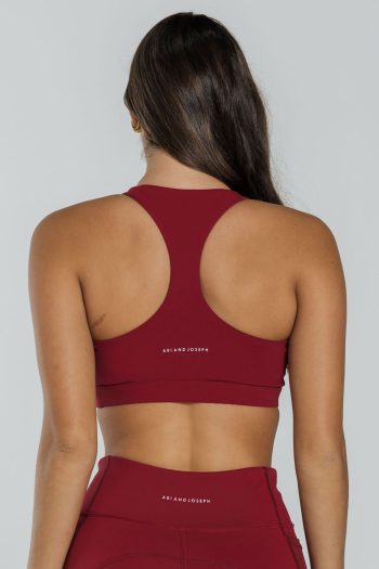 Abi and Joseph Carrera Crop, Carmine, Back View
