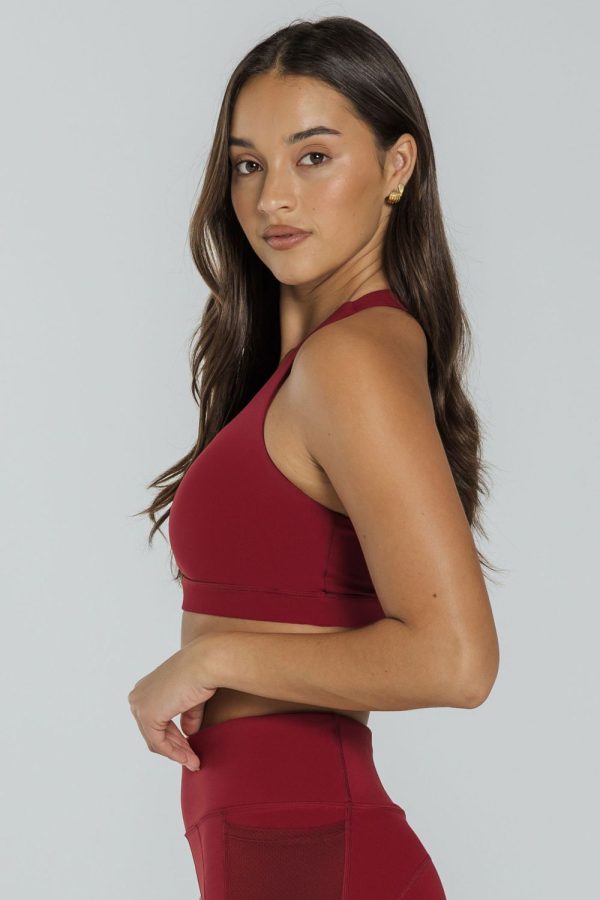 Abi and Joseph Carrera Crop, Carmine, Side View