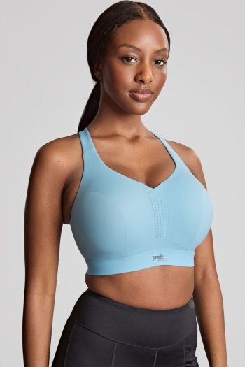 Panache Sport Endurance Underwired Sports Bra, Sky Blue, Front View