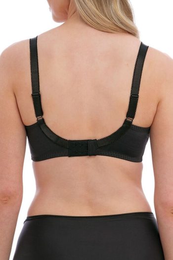 Fantasie Adelle Side Support Bra, Black, Back View
