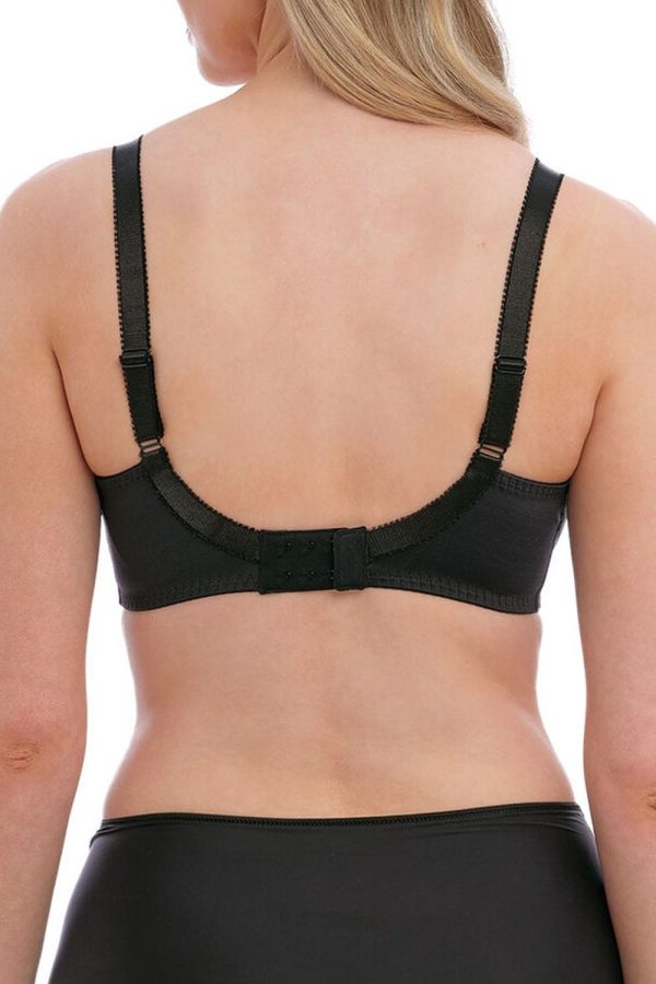 Fantasie Adelle Side Support Bra, Black, Back View