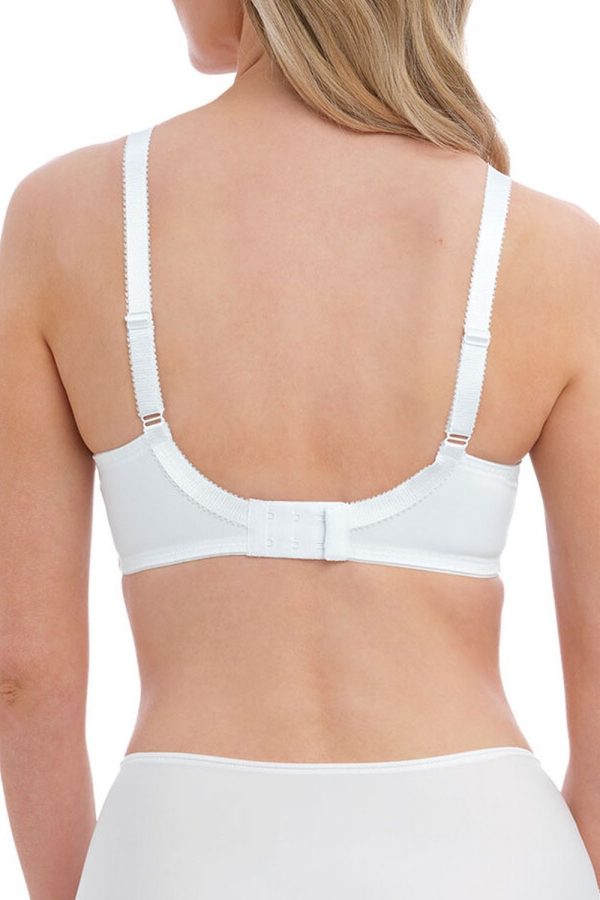 Fantasie Adelle Side Support Bra, White, Back View