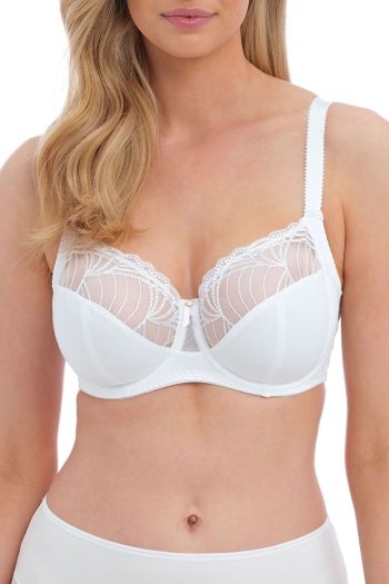 Fantasie Adelle Side Support Bra, White, Front View