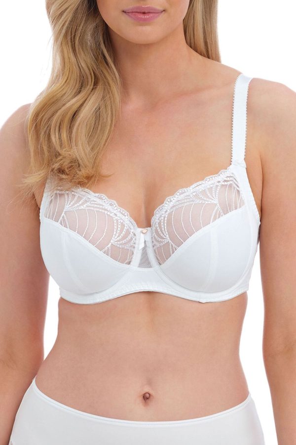 Fantasie Adelle Side Support Bra, White, Front View