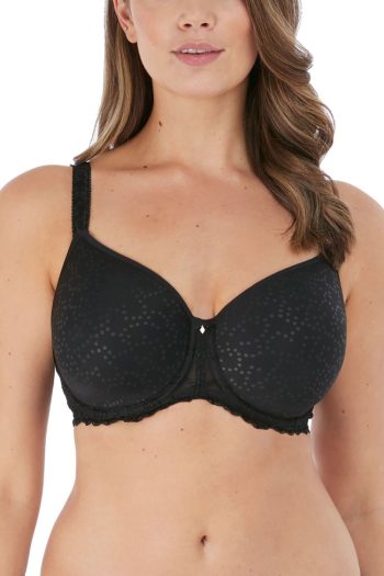 Fantasie Ana Moulded Spacer Bra, Black, Front View