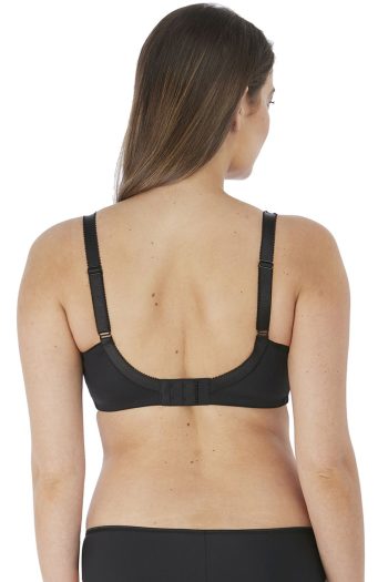 Fantasie Ana Side Support Bra, Black, Back View