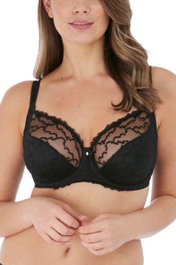 Fantasie Ana View Side Support Bra, Black, Front View