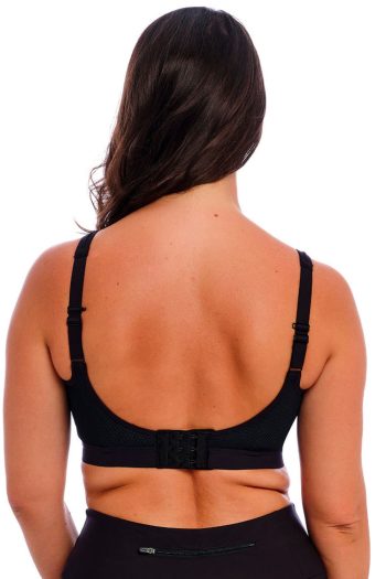 Fantasie Elevate Sports Bra, Black, Regular Back View