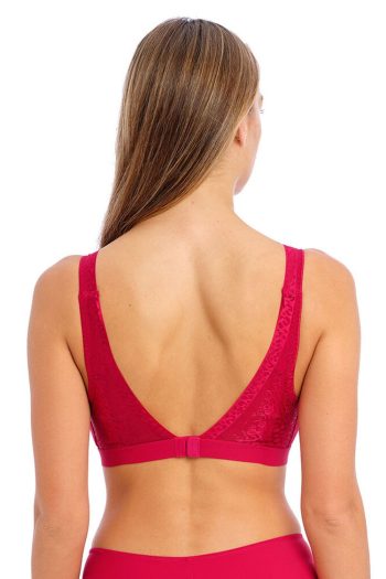 Fantasie Envisage Wirefree Bralette, Raspberry, Back View