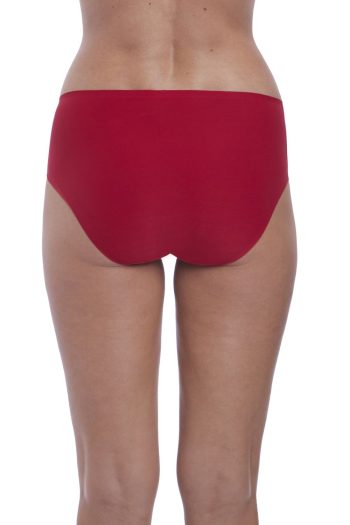 Fantasie Smoothease Invisible Stretch Brief, Red, Back View