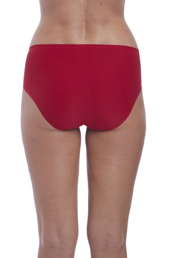 Fantasie Smoothease Invisible Stretch Brief, Red, Back View