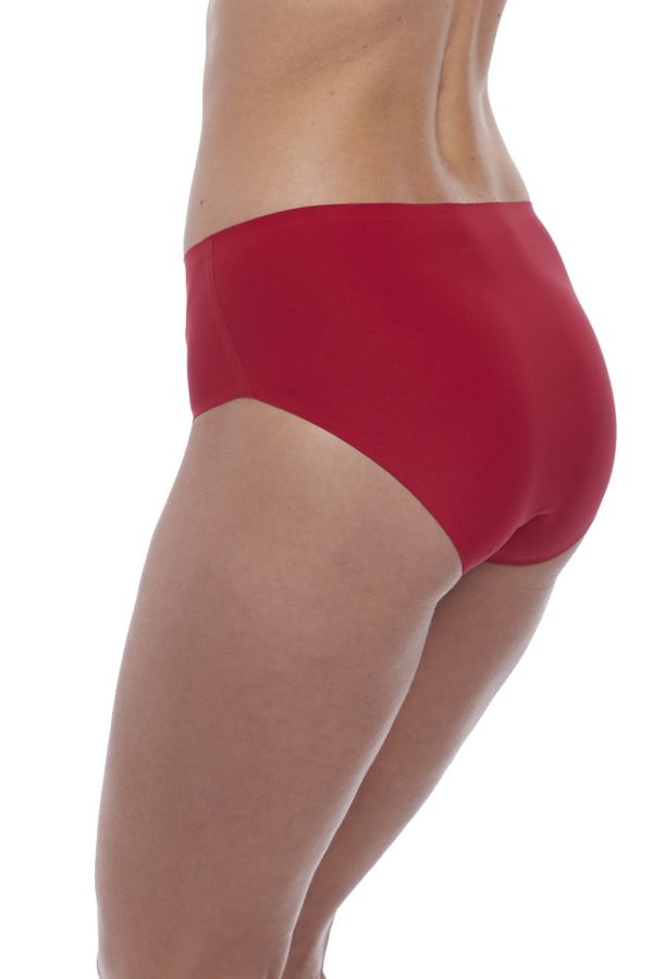 Fantasie Smoothease Invisible Stretch Brief, Red, Side View