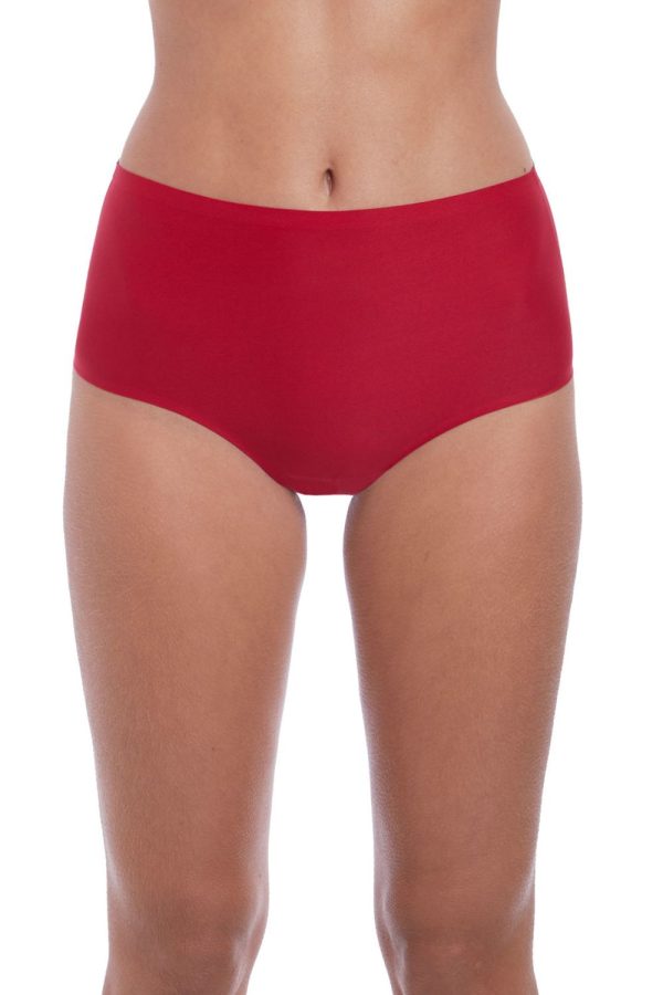 Fantasie Smoothease Invisible Stretch Full Brief, Red, Front View