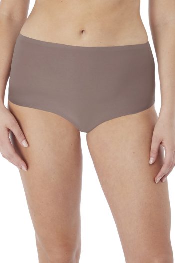 Fantasie Smoothease Invisible Stretch Full Brief, Taupe, Front View
