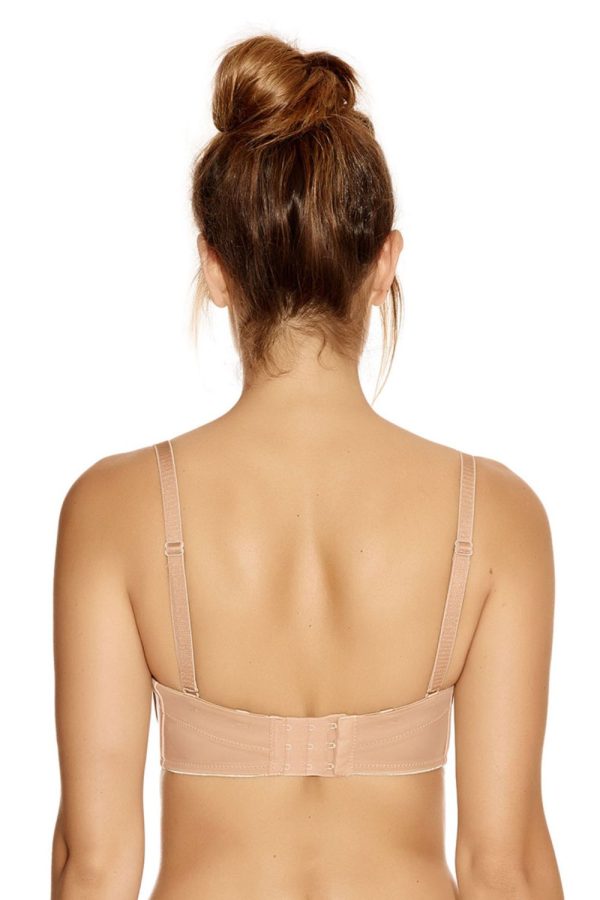 Fantasie Smoothing Moulded Strapless Bra, Nude, Back View