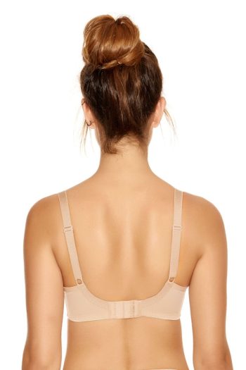 Fantasie Smoothing Moulded T-Shirt Bra, Nude, Back View