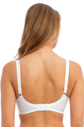 Fantasie Smoothing Seamless Balcony Bra, White, Back View