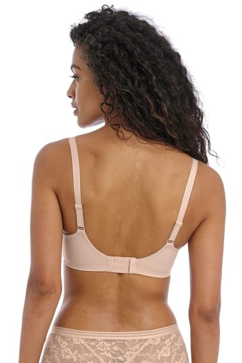 Freya Offbeat Side Support Bra, Natural Beige, Back View