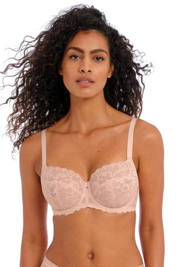 Freya Offbeat Side Support Bra, Natural Beige, Front View
