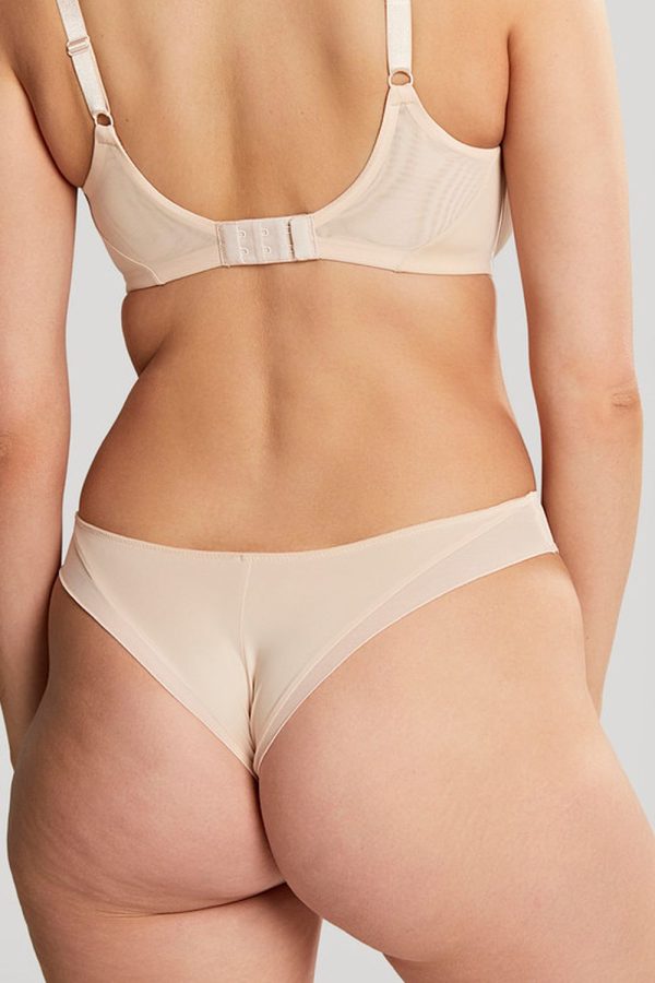 Panache Faith Brazilian Brief, Latte, Back View