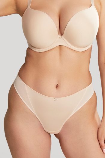 Panache Faith Brazilian Brief, Latte, Front View