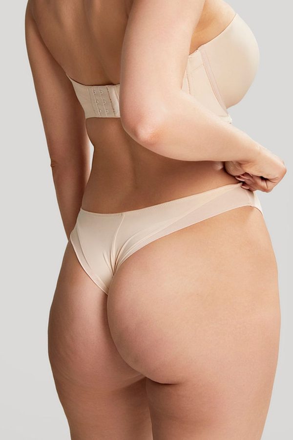 Panache Faith Brazilian Brief, Latte, Side View