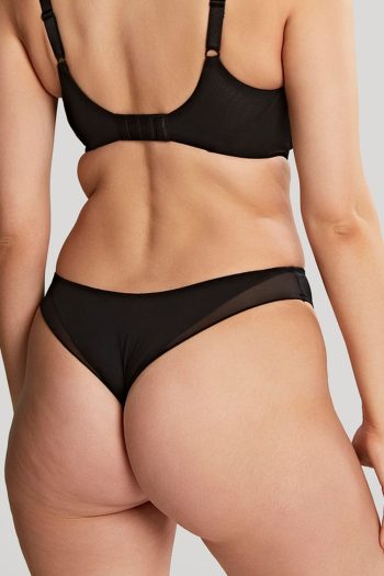Panache Faith Brazilian Brief, Noir, Back View