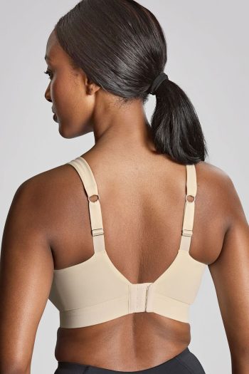 Panache Sport Endurance Underwired Sports Bra, Chalk, Regular Back View