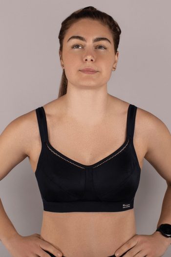Shock Absorber Active Classic Support Sports Bra, Black, Front View