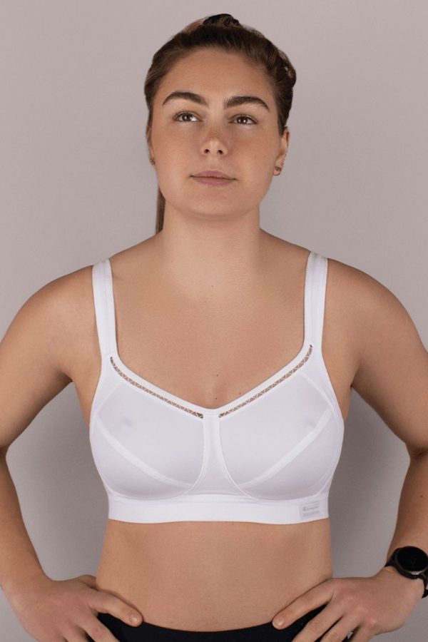 Shock Absorber Active Classic Support Sports Bra, White, Front View