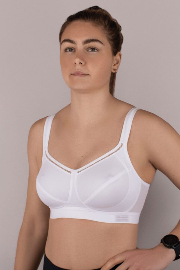 Shock Absorber Active Classic Support Sports Bra, White, Side View