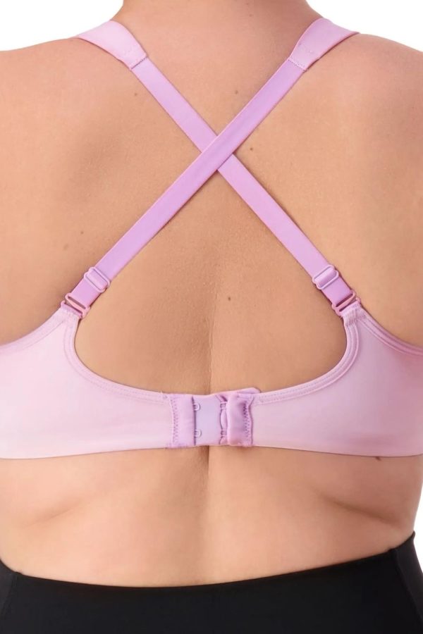 Triumph Triaction Ultra W Sports Bra, Iris, Crossed Back View