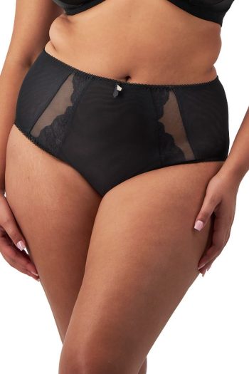 Elomi Cate Allure Full Brief, Black, Front View