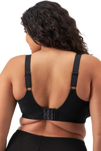 Elomi Cate Allure Full Cup Banded Bra, Black, Back View