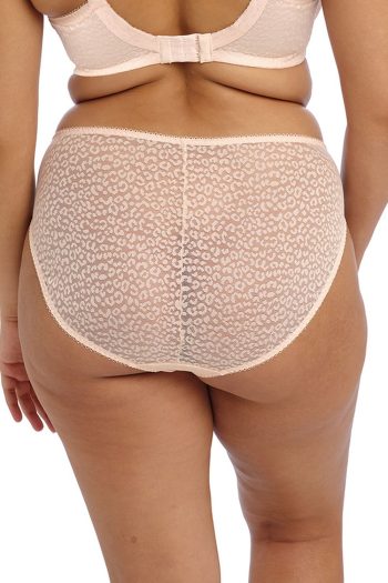 Elomi Lucie High Leg Brief, Pale Blush, Back View