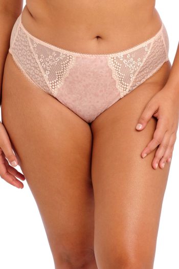 Elomi Lucie High Leg Brief, Pale Blush, Front View