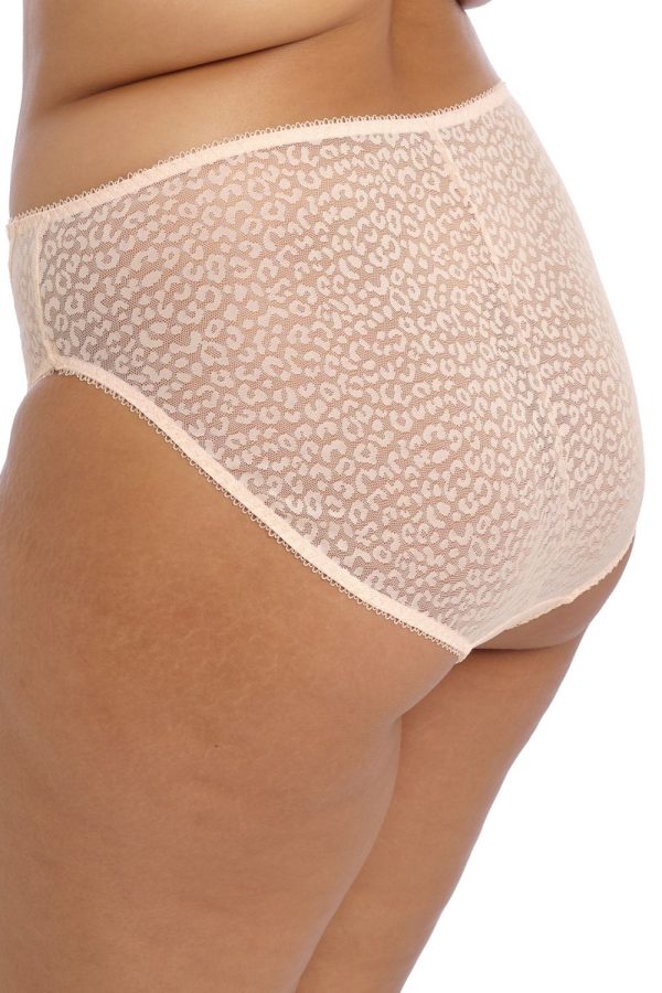 Elomi Lucie High Leg Brief, Pale Blush, Side View