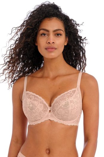 Freya Offbeat Plunge Bra, Natural Beige, Front View